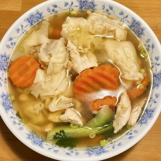 Chicken Wonton Soup.