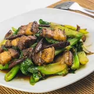 Chinese Broccoli with Crispy Pork Belly